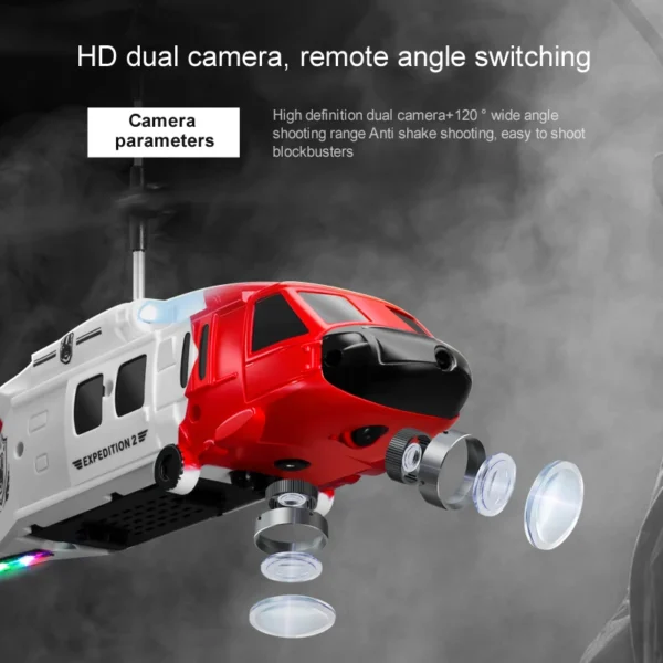 New KY205 RC Helicopter Drone HD Dual Camera Avoid Obstacle Gesture Sensing Six-axis Remote Control Helicopter Toys for Boys - Image 4