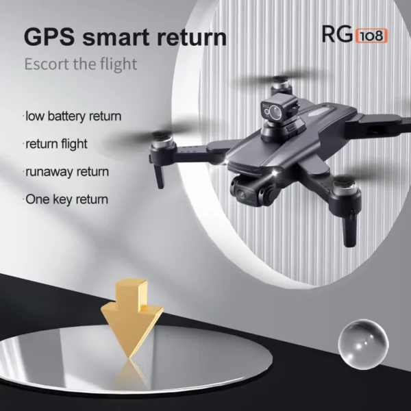 8K Dual Camera Hd 1080P Brushless GPS Drone Motor Automatic Return Foldable Quadcopter Mini 4k UAV Kid Gift Toys Helicopter - Image 6