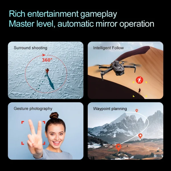 For Xiaomi V168GPS Drone 8K 5G HD Aerial Photography Dual-Camera Omnidirectional Obstacle Brushless Avoidance Quadcopter Toys - Image 6