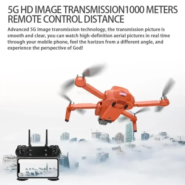 SG108 Pro Drone With GPS 5G Wifi FPV 4K HD Dual Camera Drones Brushless RC Foldable Quadcopter 1000m Control Distance Dron Toys - Image 4