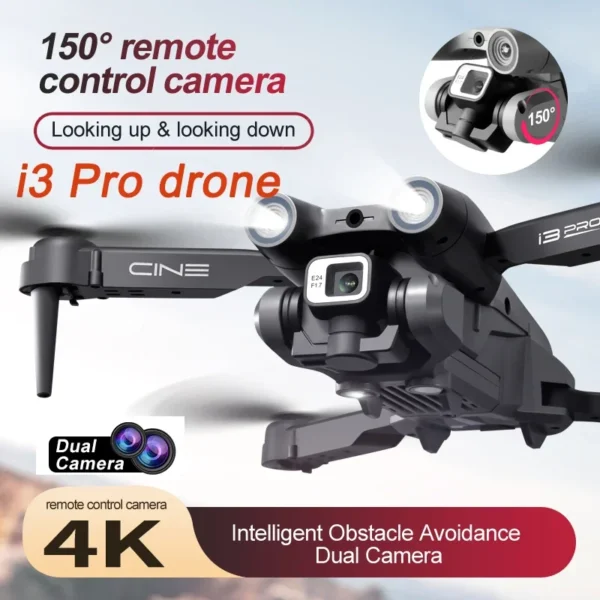 2025 GPS i3 Pro Drone 4K HD Dual ESC Camera Optical Flow Positioning Obstacle Avoidance Foldable Quadcopter RC Dron Toys Gift