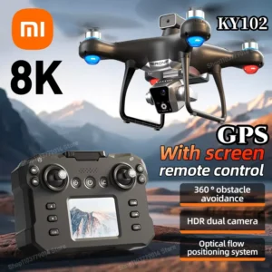 Xiaomi KY102 Drone Professional 8K HD Dual Camera 5G GPS Screen Controlled Brushless Obstacle Avoidance Quadcopter RC 15000M