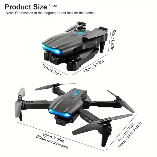 New E99Pro RC Drone 4K Professinal With 1080P Wide Angle HD Camera Foldable Helicopter WIFI FPV Height Hold Gift Toy - Image 6