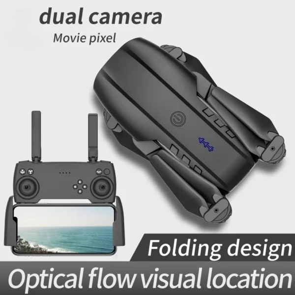 New E99 Drone FPV Brushless Motor GPS Return 360° Laser Obstacle Avoidance 4K HD Dual Camera RC Quadcopter Drone Kid Gift Toys - Image 3