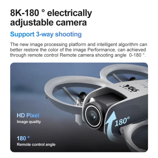 V66 Mini Drone For Xiaomi 8K HD Camera WiFi Foldable Micro Aircraft Fixed Height Freestyle Quadcopter RC Helicopter Kids Toys - Image 3