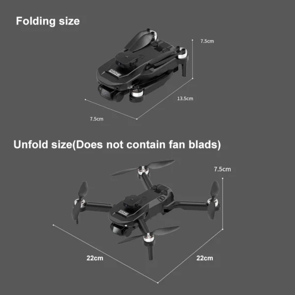 The new F196 drone HD dual camera WIFI wide Angle FPV real-time transmission RC distance professional drone Christmas - Image 2