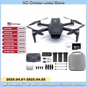 B5 Mini Drone 4K HD Camera 3-Axis Gimbal Brushless RC Quadcopter GPS 3KM 26 Mins Flight Remote Control Drones RC Helicopter