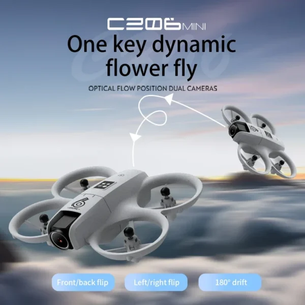 2025 Mini CZ06 Cool Light Drone 4K HD Dual Camera Obstacle Avoidance Optical Flow Aerial Photography Quadcopter Toys Gift Hot - Image 2