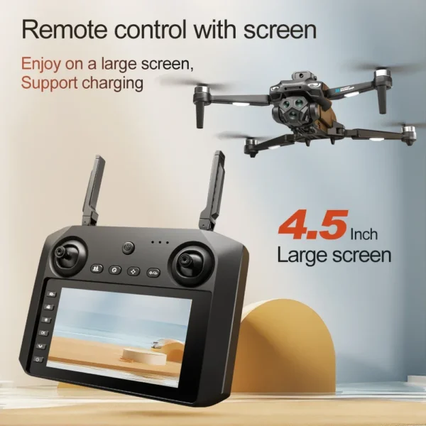 NEW M33 MAX Outdoor Drone Professional 6K HD ESC Sero Dual Camera 5G Wifi GPS Foldable Brushless Optical Flow RC Quadcopter Toys - Image 5