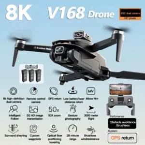 For XIAOMI V168 Drone 8K GPS Professional HD Aerial Photography Dual-Camera Omnidirectional Obstacle Avoidance Drone Original