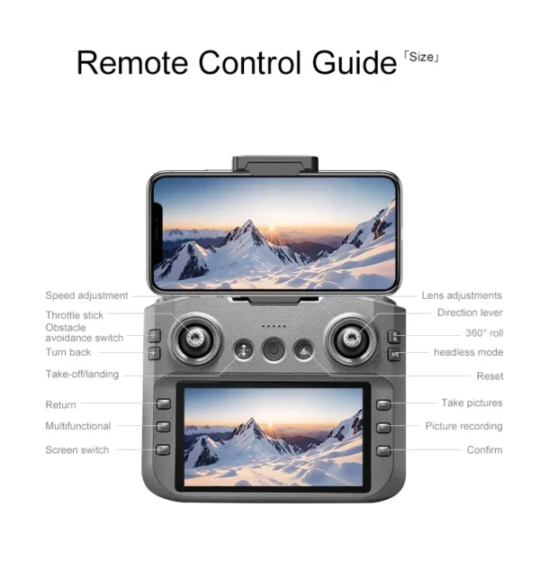 For Xiaomi A14Pro max Drone 4K Professional HD Dual Camera Dron Brushless Motor WIFI FPV Foldable RC Quadcopter Helicopter Toys - Image 6