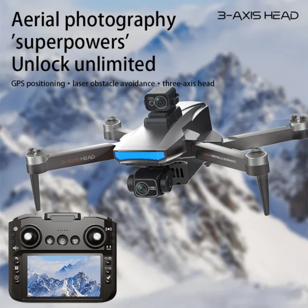 2025 New Hot Selling Q7 Drone Tricopter Head 1080P Version 5G WiFi Obstacle Avoidance Optical Flow Brushless Foldable Quadcopter - Image 3