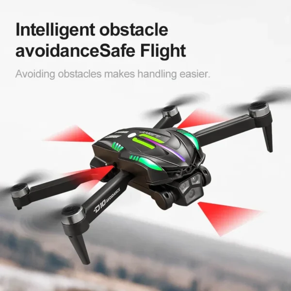 D10 Drone HD Gradient flowing light Aerial Photography Dual-Camera Omnidirectional Obstacle Avoidance Brushless Dron For Xiaomi - Image 4