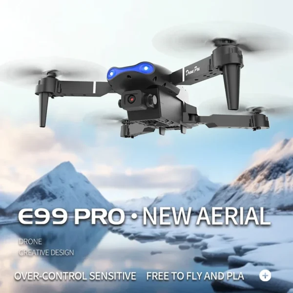 New E99Pro RC Drone 4K Professinal With 1080P Wide Angle HD Camera Foldable Helicopter WIFI FPV Height Hold Gift Toy - Image 2