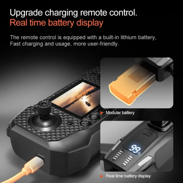 New M6 Drone 8K Professional For Xiaomi 4K Camera Drones 5G WIFI FPV Video UAV large screen remote control RC Dron Quadcopter - Image 3