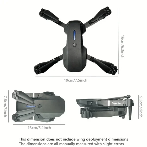 E88 HD Dual Camera Drone with WiFi FPV - Long Flight Time Beginner Drone,Auto Return,Foldable Thanksgiving Gift for Adults&Teens - Image 4