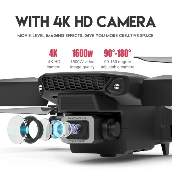 2024 E88Pro RC Drone 4K Professinal With 3 Battery 1080P Wide Angle HD Camera Foldable Helicopter WIFI FPV Height Hold Gift Toy - Image 2