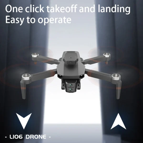 LYZRC L106 / L106MAX HD Dual Camera Switching Brushless Motor RC Drone Foldable Mini Wifi 2.4GHz 360° Intelligent OAS Helicopter - Image 3