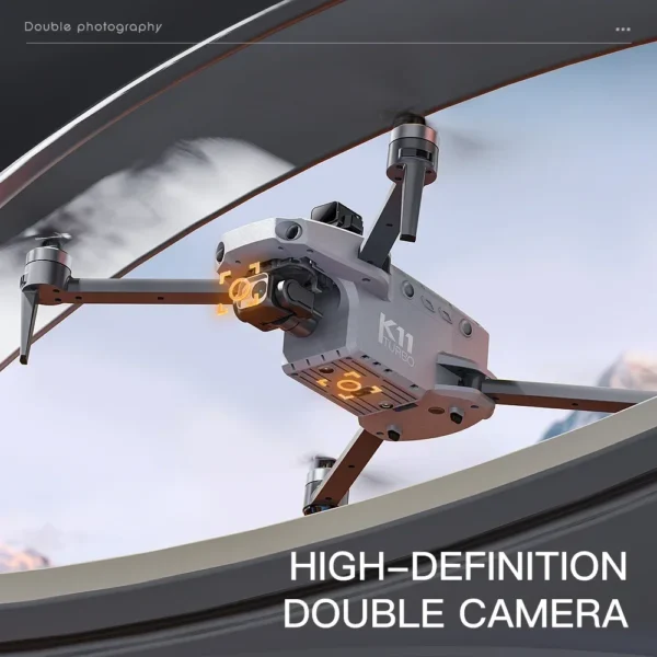 K11 Tubro GPS Drone Professional 8K Video HD Dual Camera Aerial Photography 360° Obstacle Avoidance Brushless Quadcopter RC Toys - Image 2