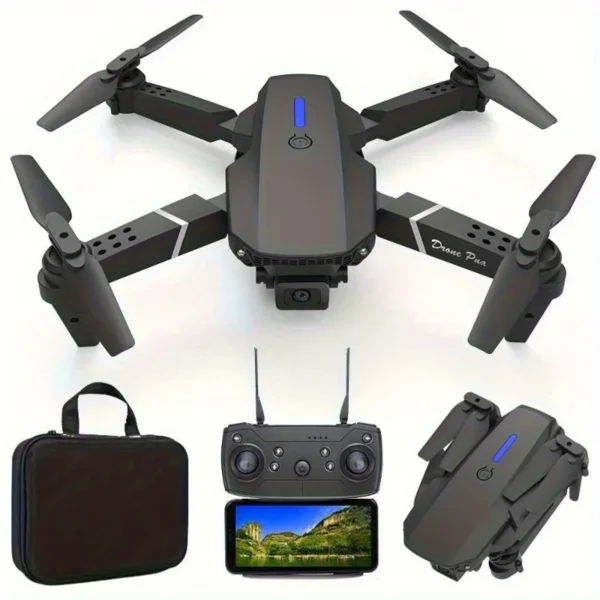 E88 HD Dual Camera Drone with WiFi FPV - Long Flight Time Beginner Drone,Auto Return,Foldable Thanksgiving Gift for Adults&Teens - Image 3