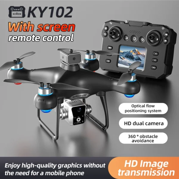 Xiaomi KY102 Drone Professional 8K HD Dual Camera 5G GPS Screen Controlled Brushless Obstacle Avoidance Quadcopter RC 15000M - Image 3