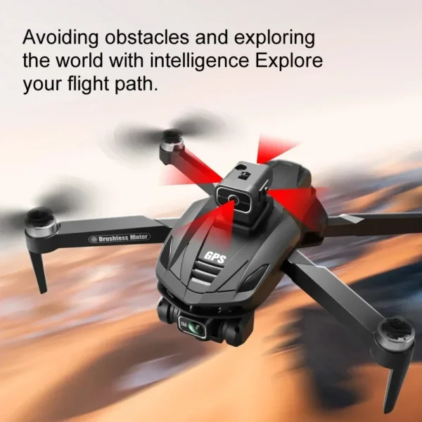 New V168 Drone Professinal Three Camera 8K Wide Angle Optical GPS Localization Four-way Obstacle Avoidance Quadcopter For XIAOMI - Image 5