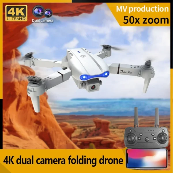 New E99Pro RC Drone 4K Professinal With 1080P Wide Angle HD Camera Foldable Helicopter WIFI FPV Height Hold Gift Toy - Image 4