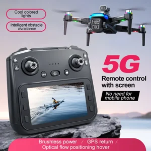 4.5" screen control brushless drone GPS positioning one click return high-definition dual camera quadcopter real-time MVshooting