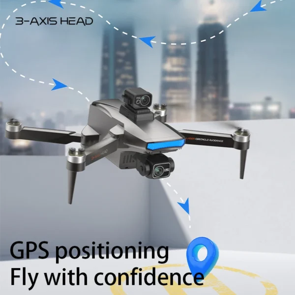 2025 New Hot Selling Q7 Drone Tricopter Head 1080P Version 5G WiFi Obstacle Avoidance Optical Flow Brushless Foldable Quadcopter - Image 4