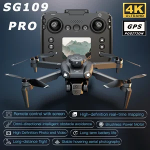 SG109 Pro Mini Drone 4k Profesional HD Camera Obstacle Avoidance Aerial Photography Brushless Motor Foldable Quadcopter Kid Toys