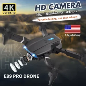 New E99Pro RC Drone 4K Professinal With 1080P Wide Angle HD Camera Foldable Helicopter WIFI FPV Height Hold Gift Toy