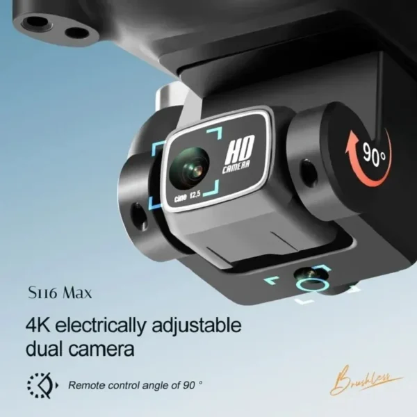 S116 MAX Drone Professional with 3 Batteries 8K Dual Camera Optical Flow Brushless 360° Obstacle Avoidance WIFI FPV RC Dron Toys - Image 6