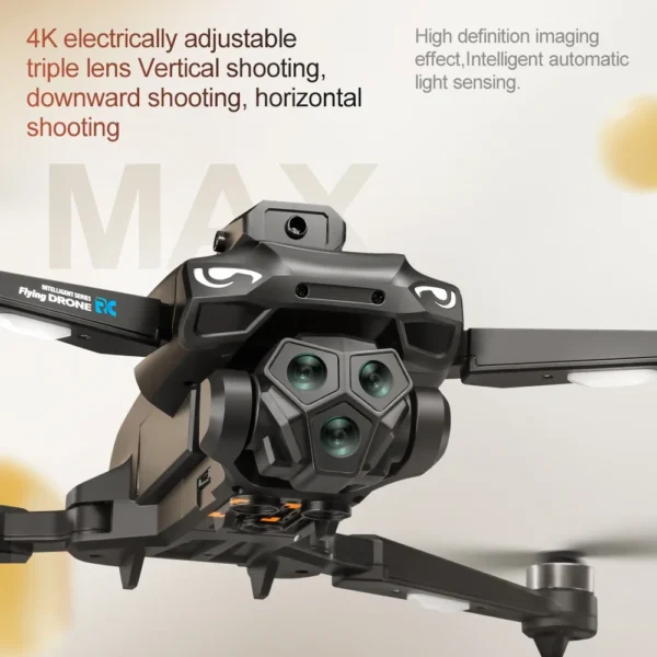 NEW M33 MAX Outdoor Drone Professional 6K HD ESC Sero Dual Camera 5G Wifi GPS Foldable Brushless Optical Flow RC Quadcopter Toys - Image 2
