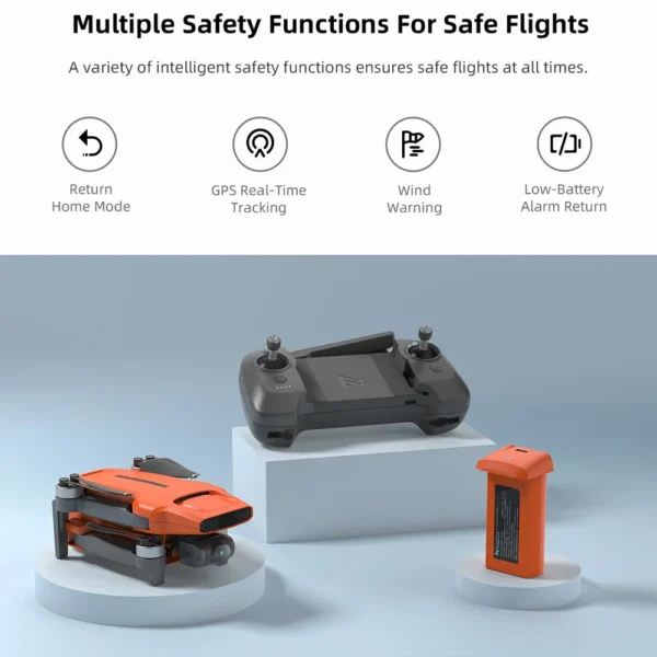 FIMI Mini 3 4K GPS drone with 3-Axis Gimbal 249g 4K/60FPS 48MP 9KM Transmission 64-Min Flight Time Super Night Video Auto Return - Image 2