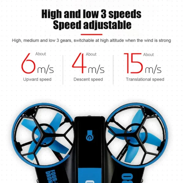 JC811 Mini Quadcopter 4k 360 Degree Rotation Headless Mode Video Shooting Stunt Hexacopter Drone for Kids Beginner with Camera - Image 5
