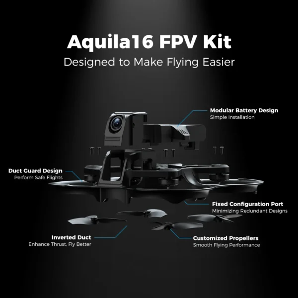 BETAFPV Aquila16 FPV Kit Brushless Racing Drone Professional Quadcopter Indoor Outdoor Camera Drone - Image 5