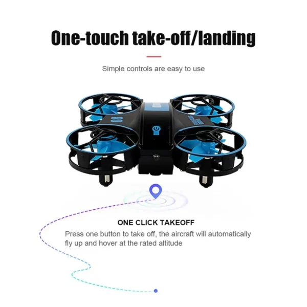 JC811 Mini Quadcopter 4k 360 Degree Rotation Headless Mode Video Shooting Stunt Hexacopter Drone for Kids Beginner with Camera - Image 3