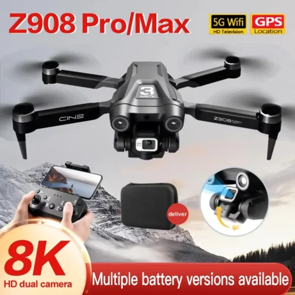 For Xiaomi Z908 Pro MAX Drone 8K 5G WIFI Professional Camera Obstacle Avoidance Remote Control Quadcopter Long FlightTime RC Toy
