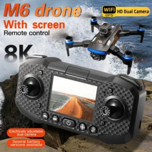 M6 Drone Professional 8K Camera Drone 5G WIFI FPV UAV With screen remote control RC Dron avoidance Aerial Quadcopter For Xiaomi