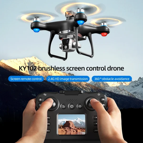 Xiaomi KY102 Drone Professional 8K HD Dual Camera 5G GPS Screen Controlled Brushless Obstacle Avoidance Quadcopter RC 15000M - Image 2