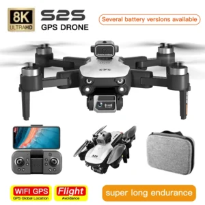 For Xiaomi S2S Mini Drone Profesional 8K Dual Camera Brushless Motor Obstacle Avoidance Dron RC Helicopter Foldable Quadcopter