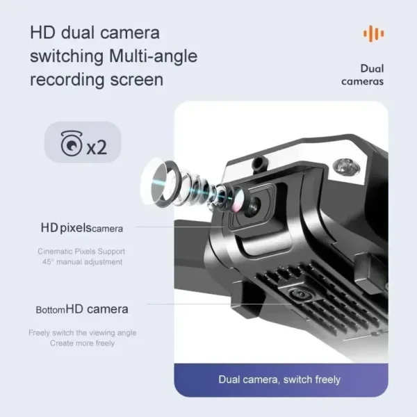 New S6 Rc Drone G6 Profesional 8K HD Camera Obstacle Avoidance Aerial Photography Optical flow Foldable 5G GPS Quadcopter Gifts - Image 4