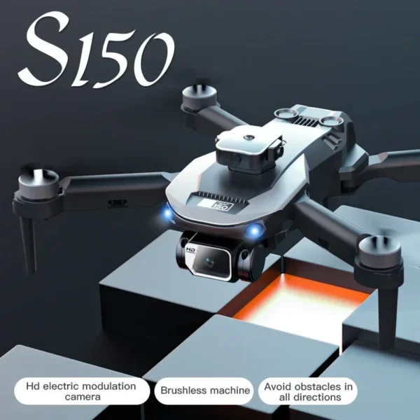 New S150 Drone Brushless Dual Camera HD Optical Flow 4-Sided Obstacle Avoidance Electrically Adjustable Children's Drone Toy - Image 4