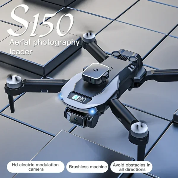New S150 Drone Brushless Dual Camera HD Optical Flow 4-Sided Obstacle Avoidance Electrically Adjustable Children's Drone Toy - Image 2