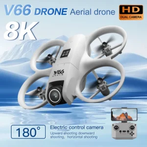 For Xiaomi V66 Mini Drone Children's Toy 8K Profession HD Camera WiFi RC Height Freestyle Keep Helicopter Foldable Quadcopter