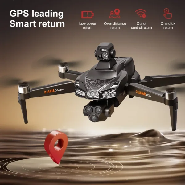 V668 Drone 5G WiFi FPV Brushless Motor GPS Return 8K HD Dual Camera 360° Laser Obstacle Avoidance RC Quadcopter Drone Toys 5000M - Image 3
