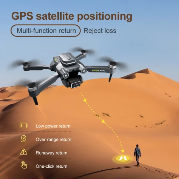 H23 RC Drone Profesional Dual HD Camera Aerial Photography FPV Helicopters Obstacle Avoidance Foldable RC Quadcopter Toys - Image 3
