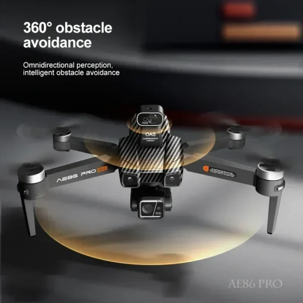 AE86 PRO Max Profesional Drone with 8K HD Camera 3-axis gimbal Aerial Photography Obstacle Avoidance FPV GPS Dron RC Quadcopter - Image 6
