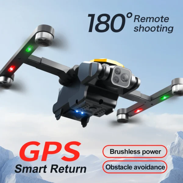 M8 Pro Drone 4k Profesional HD 4k Rc Airplane Dual-Camera Wide-Angle Head Remote Quadcopter Airplane Toy Helicopter - Image 2