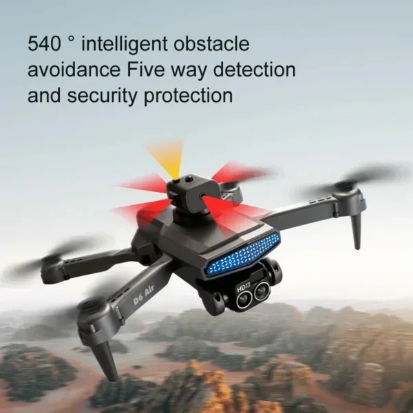 2025 D6 Mini Drone 4k Profesional 8K HD Camera Obstacle Avoidance Aerial Photography Brushless Foldable Quadcopter Gifts Toys - Image 5